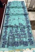 Chanderi Cotton Saree with Jamdani Pallu