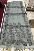 Chanderi Cotton Saree with Jamdani Pallu