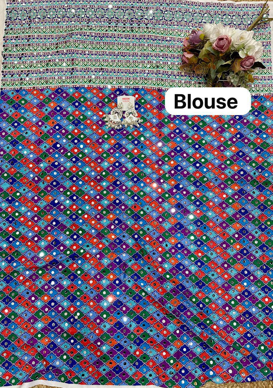 Chinon Digital print Saree