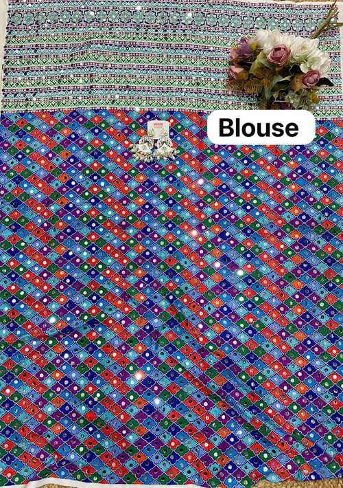 Chinon Digital print Saree