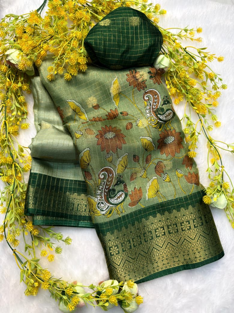Dola Kalamkari Saree