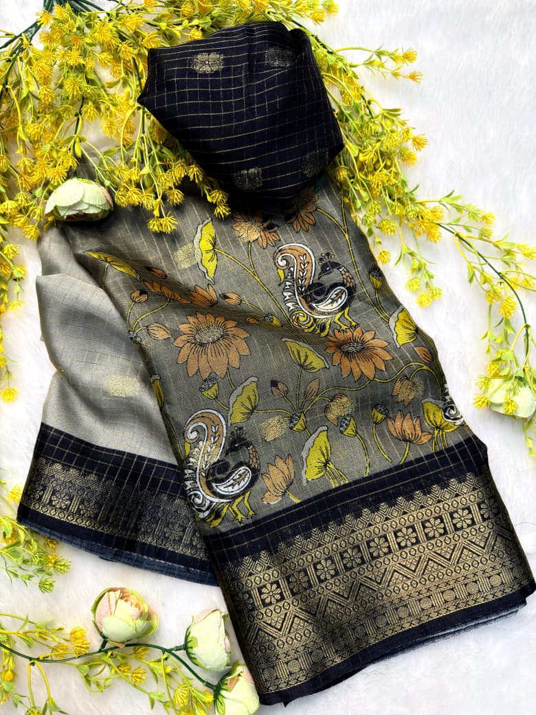 Dola Kalamkari Saree