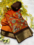 Dola Kalamkari Saree
