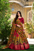 Dola Silk Kalamkari Lehenga Set