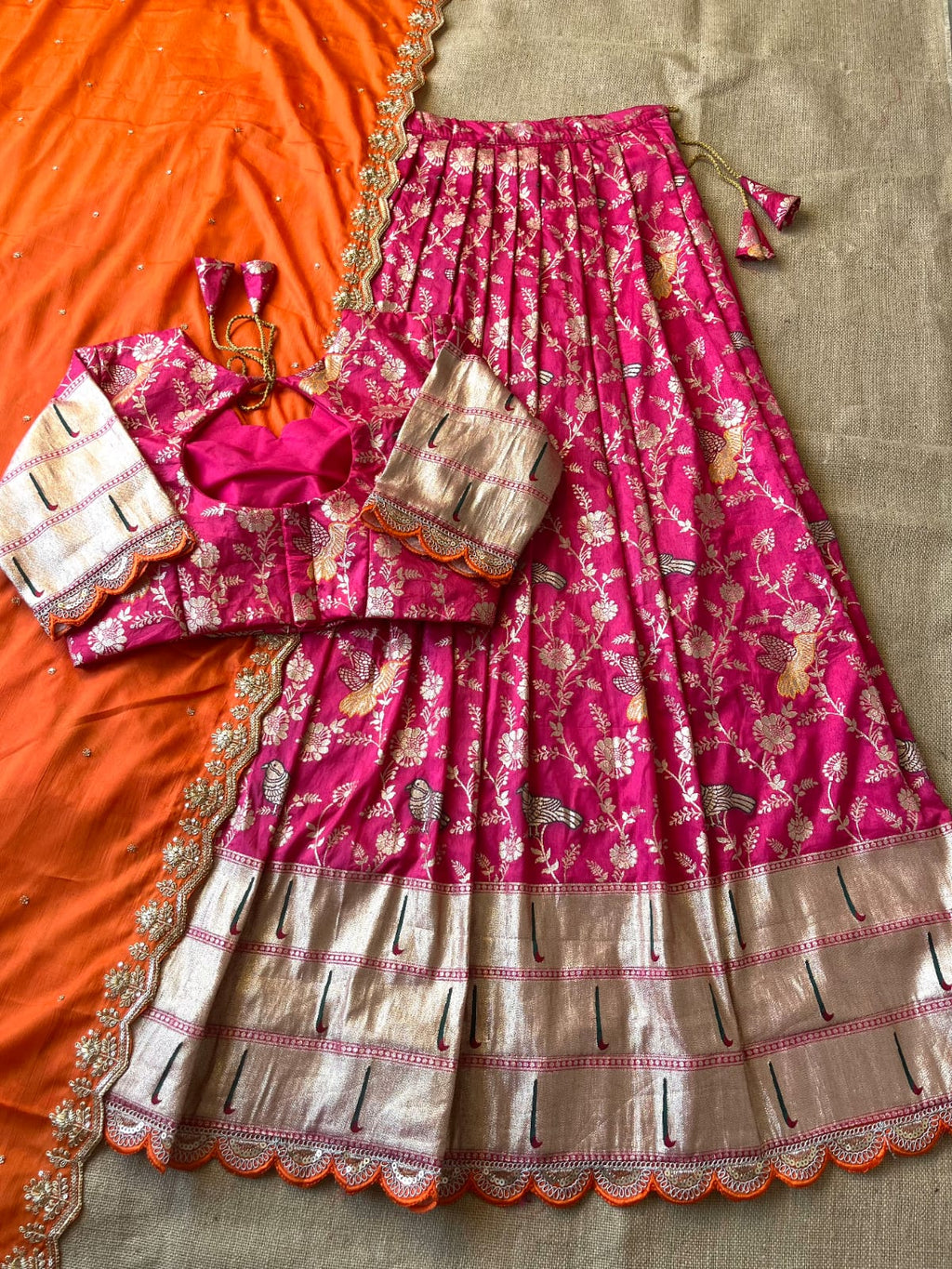 Georgette Banarasi Lehenga Set