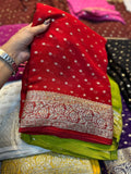 Red Georgette Saree