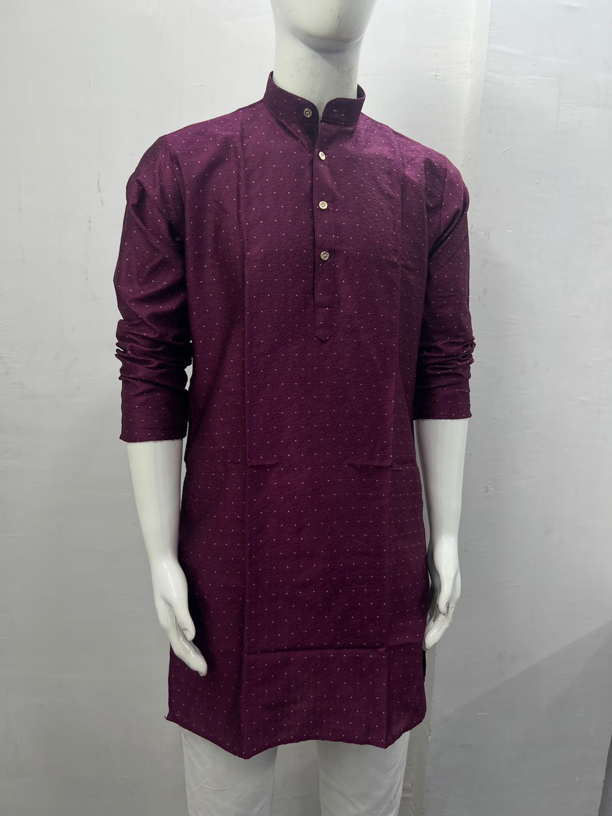Men's Jacquard Kurta Pyjama Set
