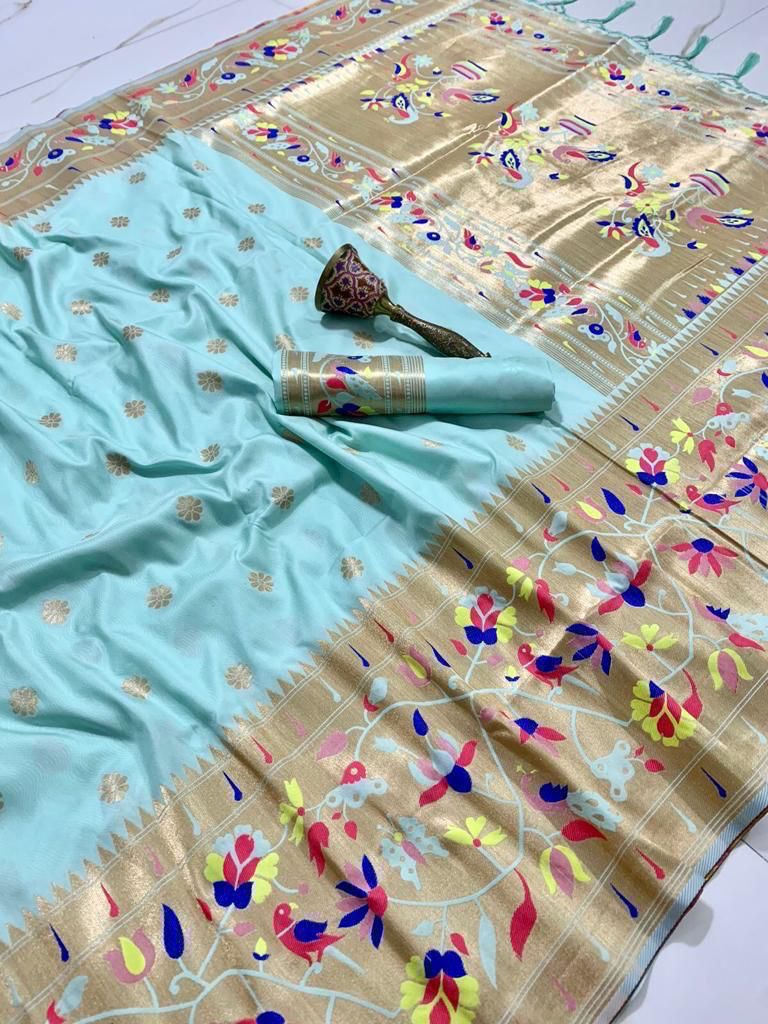 Semi Kanjivaram Saree with Blouse