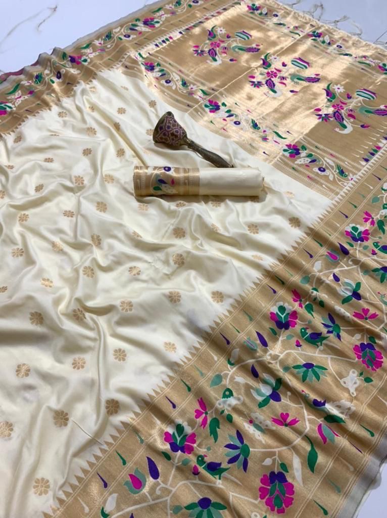 Semi Kanjivaram Paithani Saree