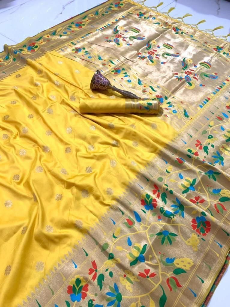 Semi Kanjivaram Saree with Blouse