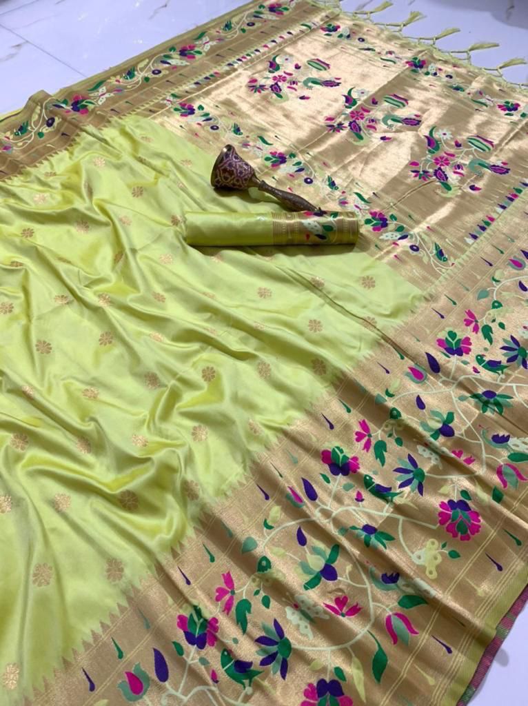 Semi Kanjivaram Paithani Saree