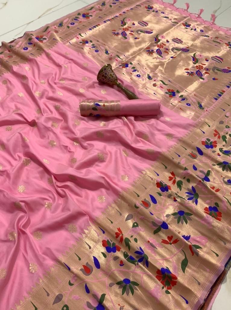 Semi Kanjivaram Paithani Saree