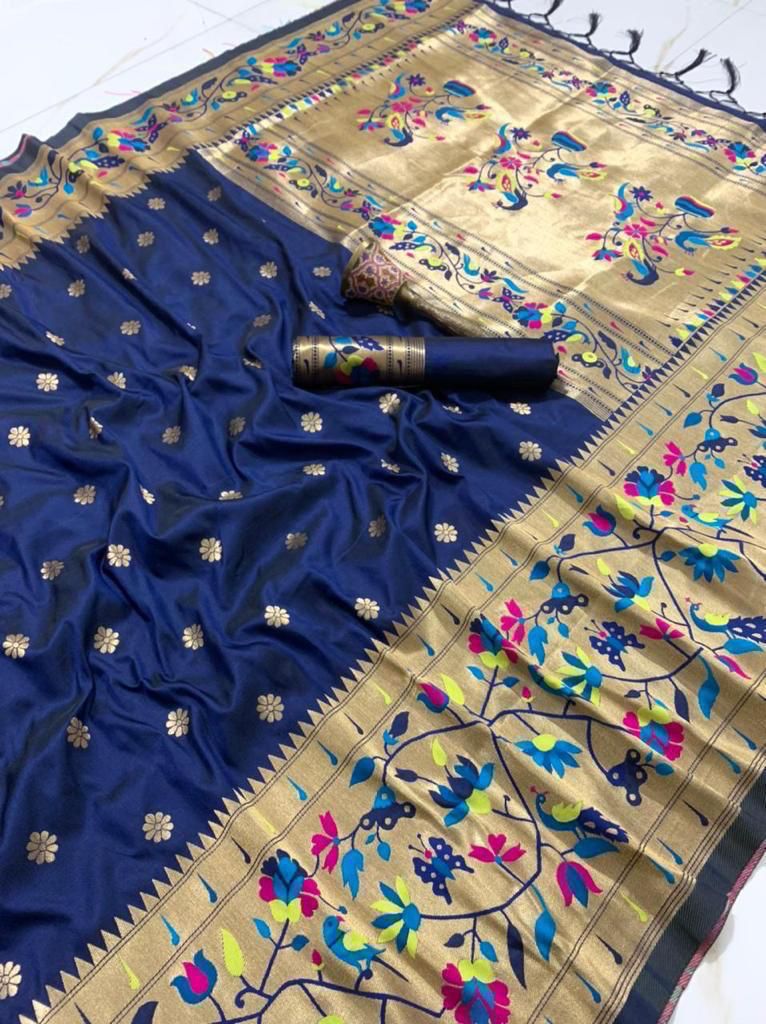 Semi Kanjivaram Saree with Blouse