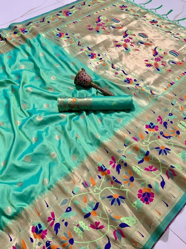 Semi Kanjivaram Saree with Blouse