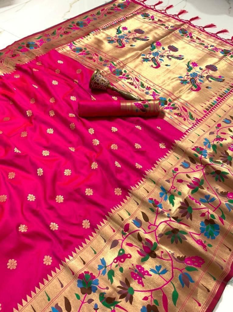 Semi Kanjivaram Paithani Saree