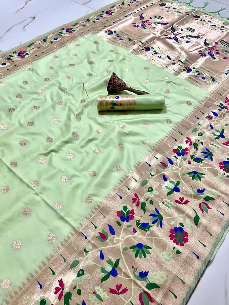 Semi Kanjivaram Saree with Blouse