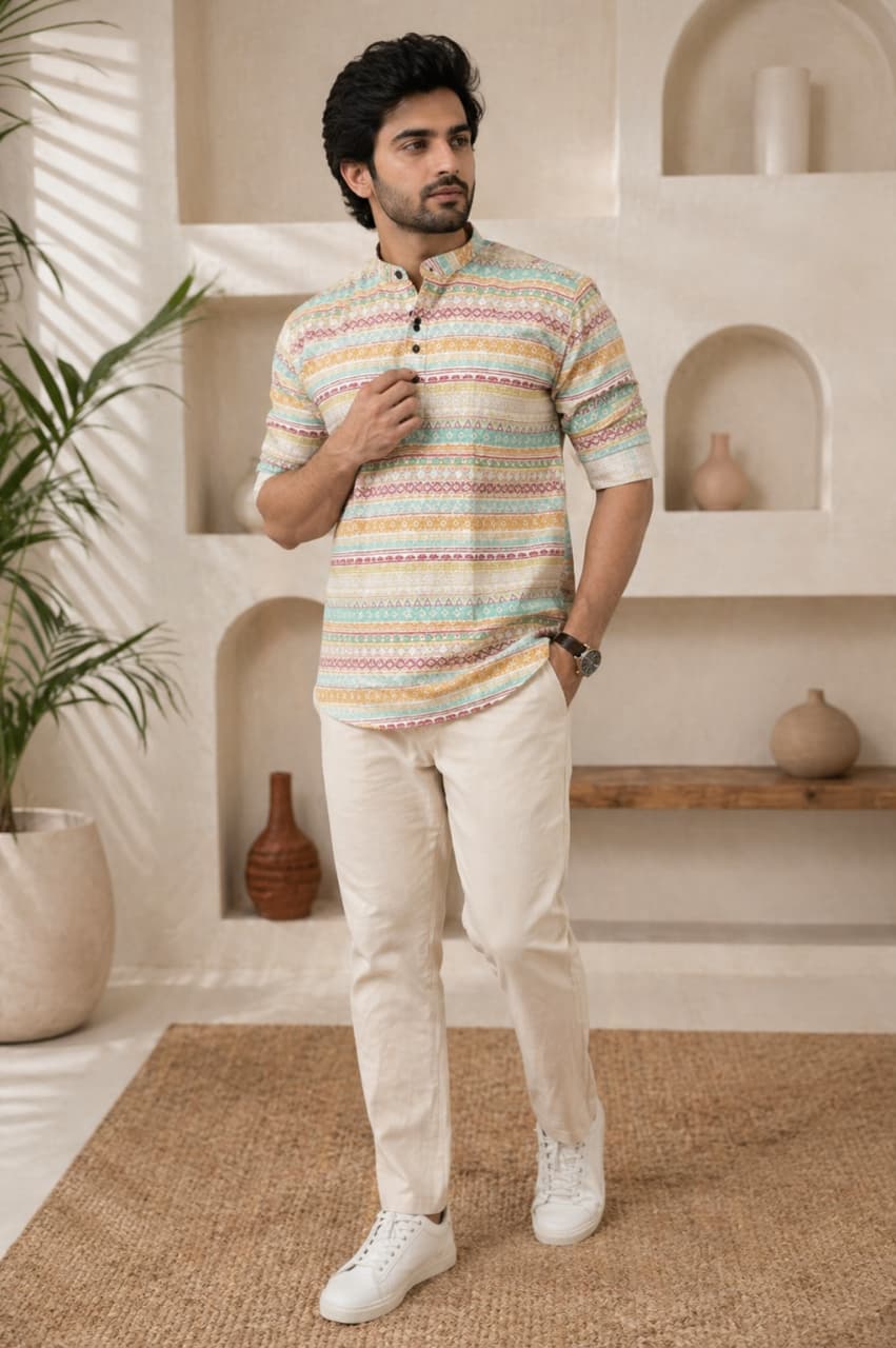 Printed Short Kurta