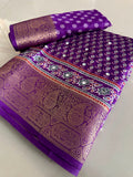 Dola Silk Saree – Purple