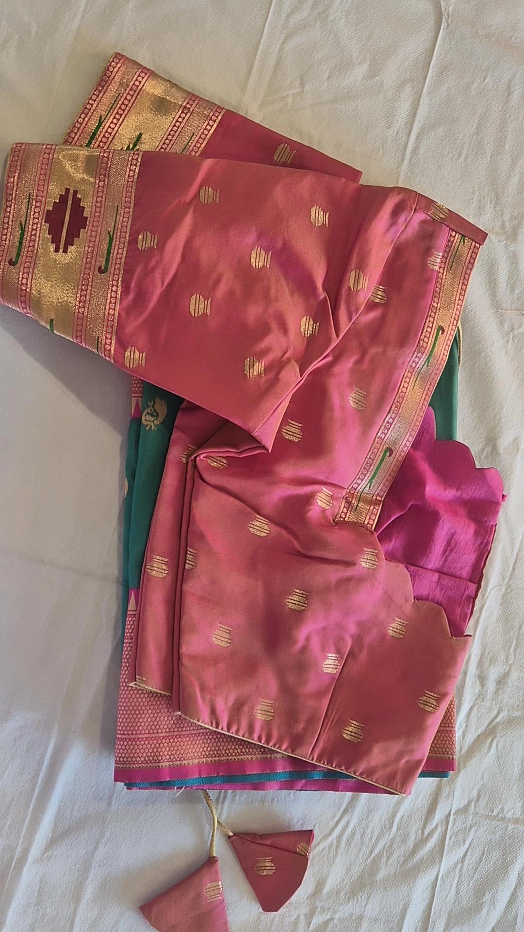 Semi Paithani Saree with Stitched Blouse