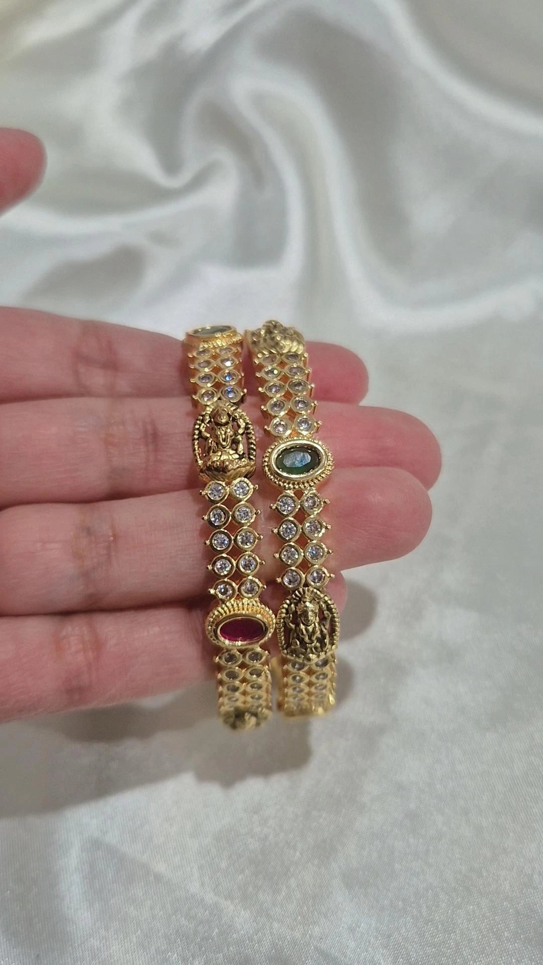 Temple Lakshmi Bangle Set