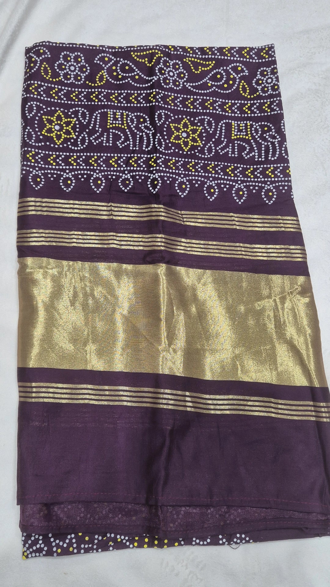 Silk Bandhani Lagdi Patta Dupatta - vine
