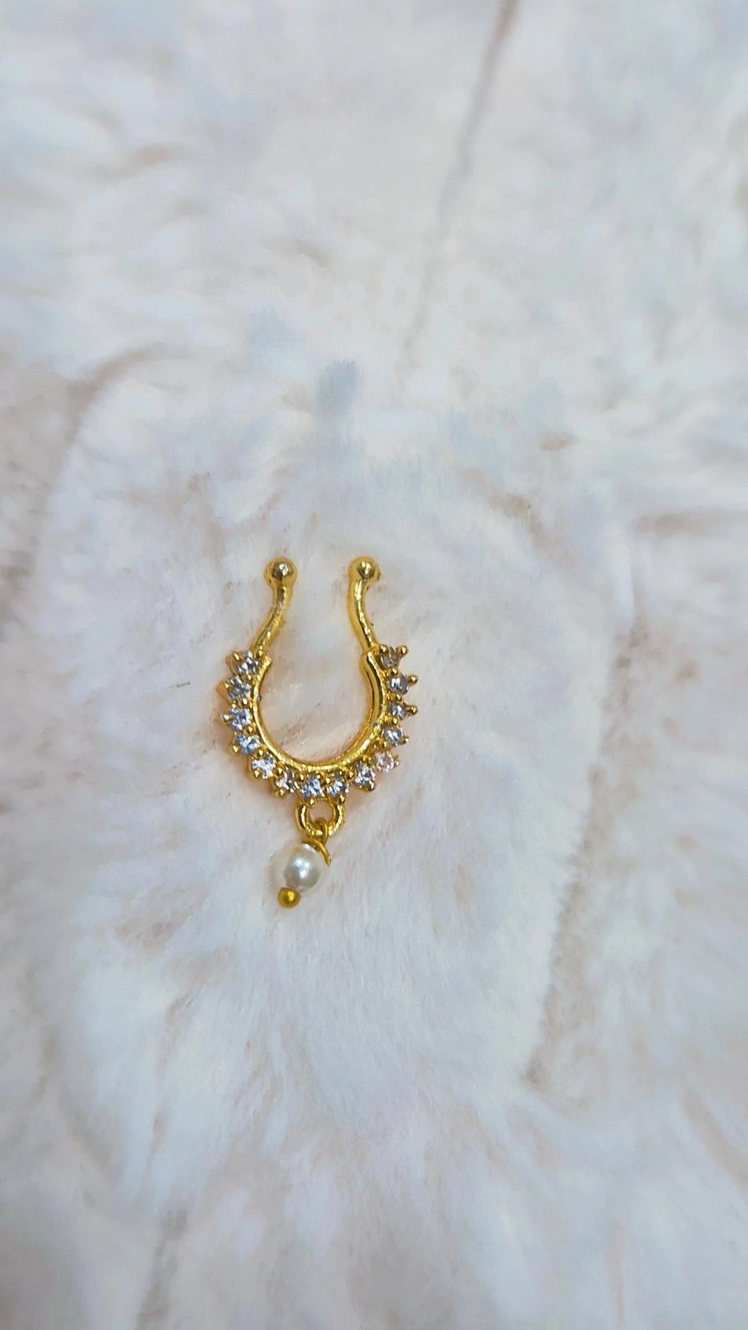Multicolour Gemstone Nath Nose Pin