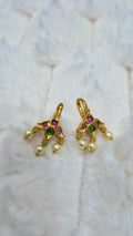 Ruby & Emerald Floral Bugadi Ear Cuff