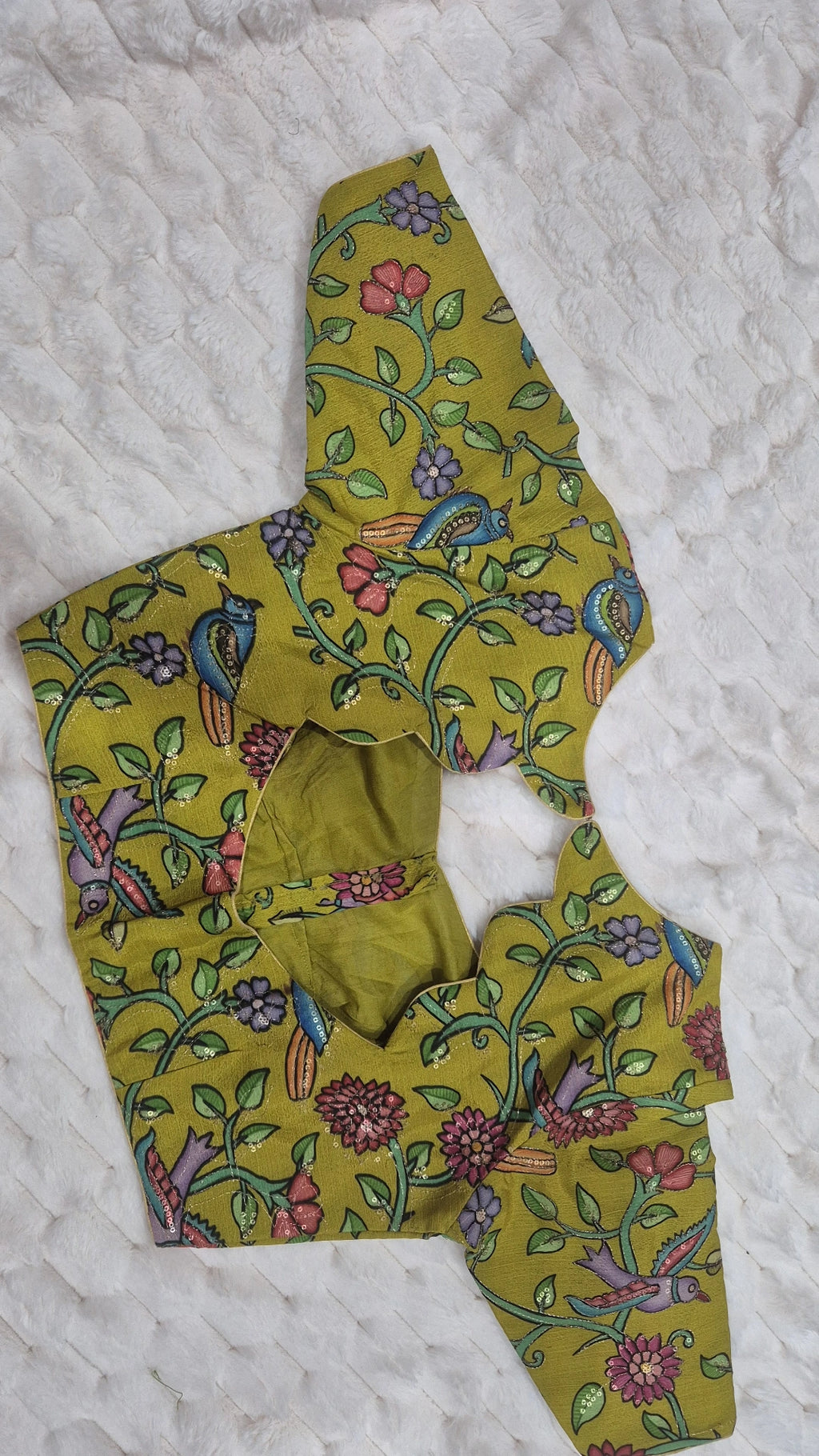 Green Kalamkari Blouse