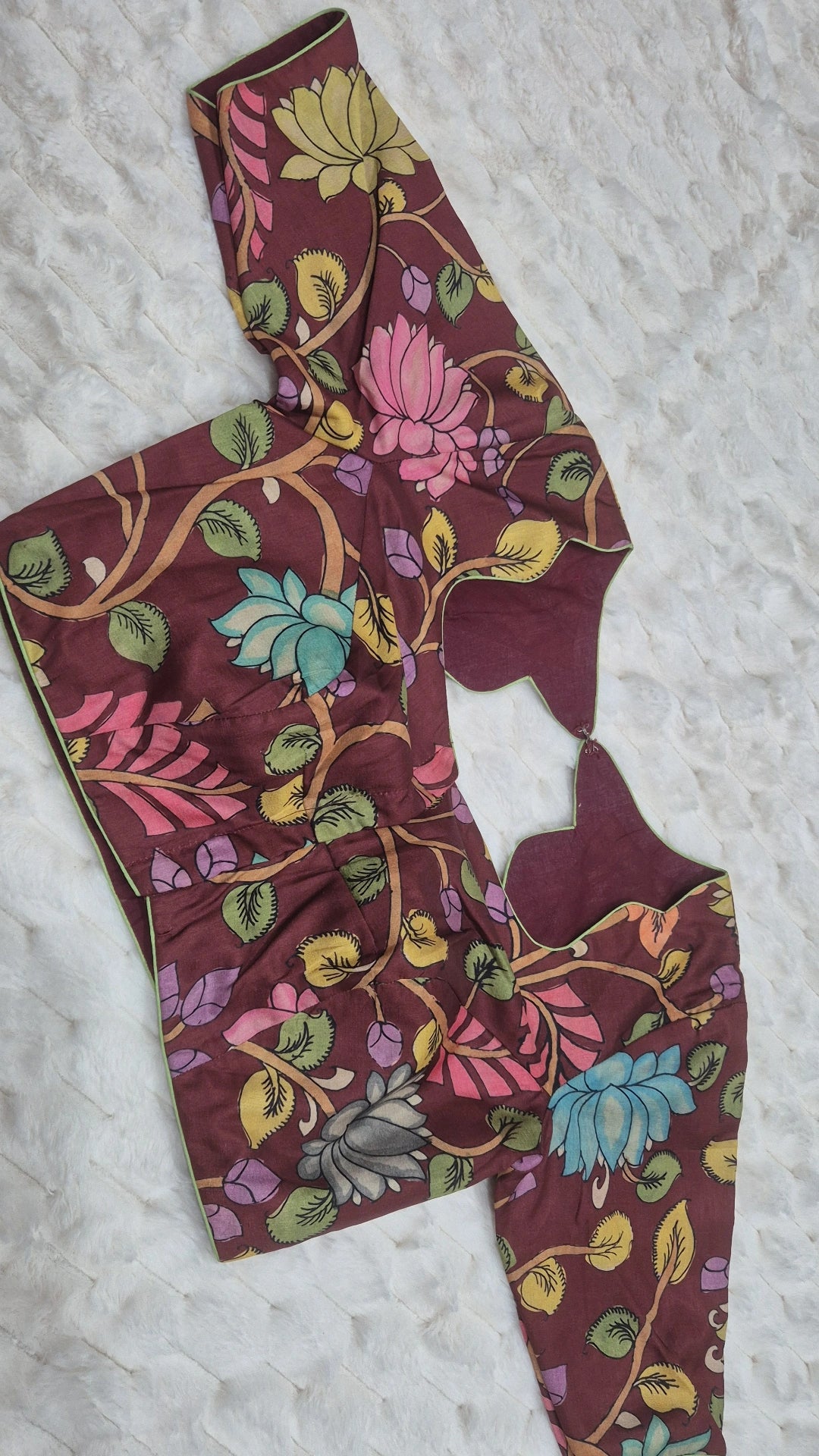 Maroon Kalamkari Blouse
