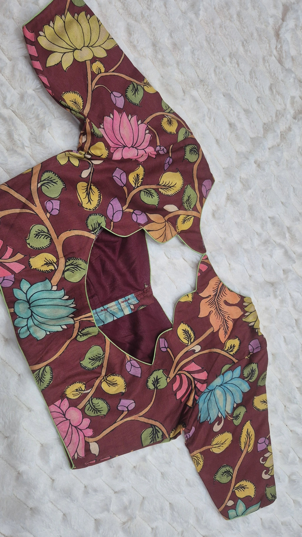 Maroon Kalamkari Blouse