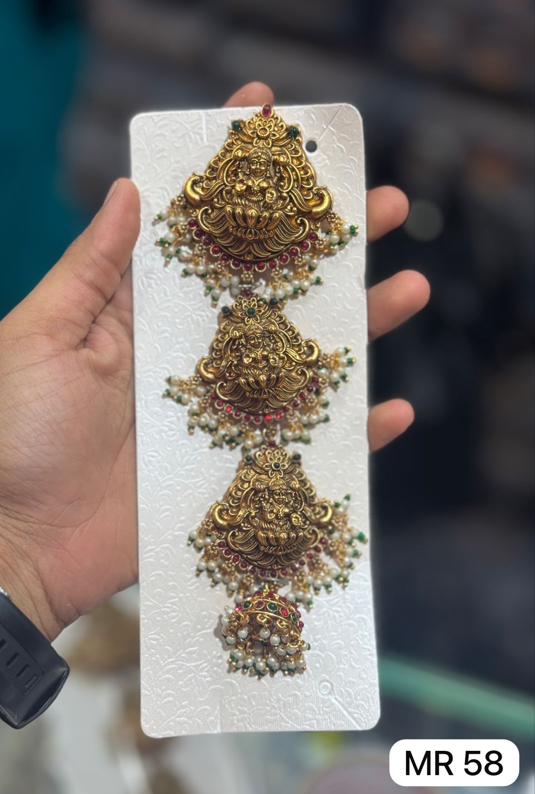 Lakshmi Temple Hair Chain