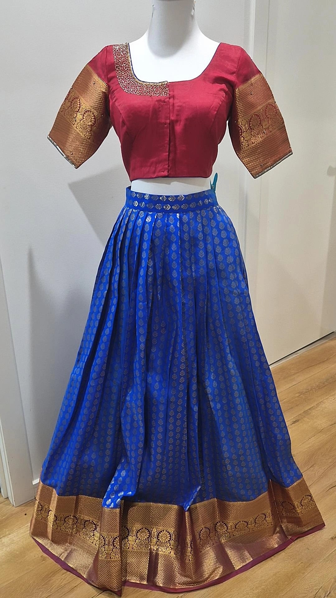 Kanchi Pattu Lehenga with Work Blouse