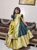 Fancy Mangalagiri Lehenga Set