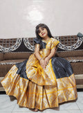 Fancy Mangalagiri Lehenga Set