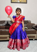 Fancy Mangalagiri Lehenga Set
