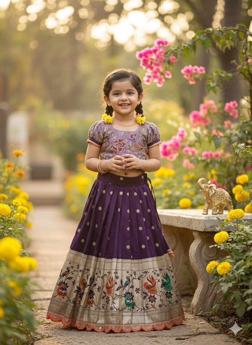 Banarasi Kids Lehenga