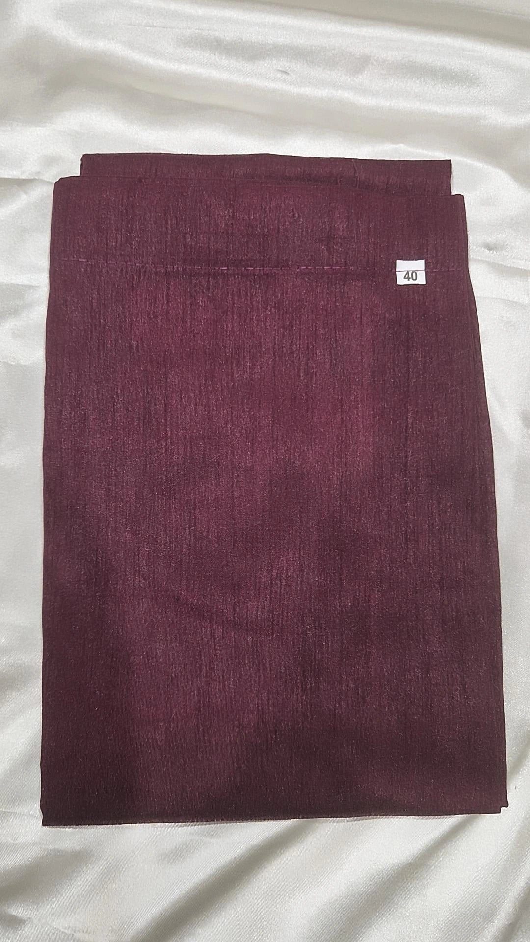 Men's Wine Maroon 3-Piece Kurta Pyjama Set