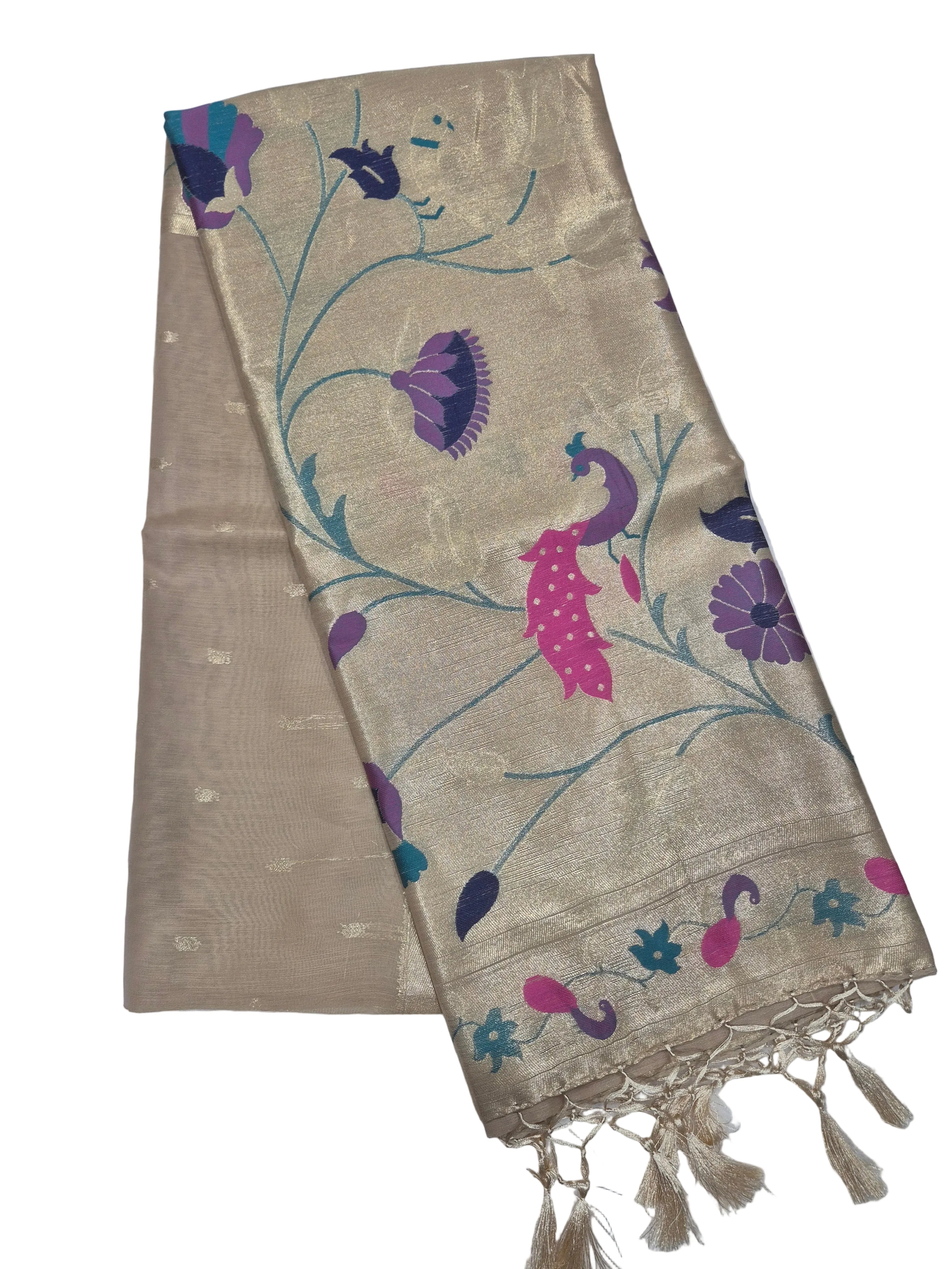 Jamdani Moonga Cotton saree