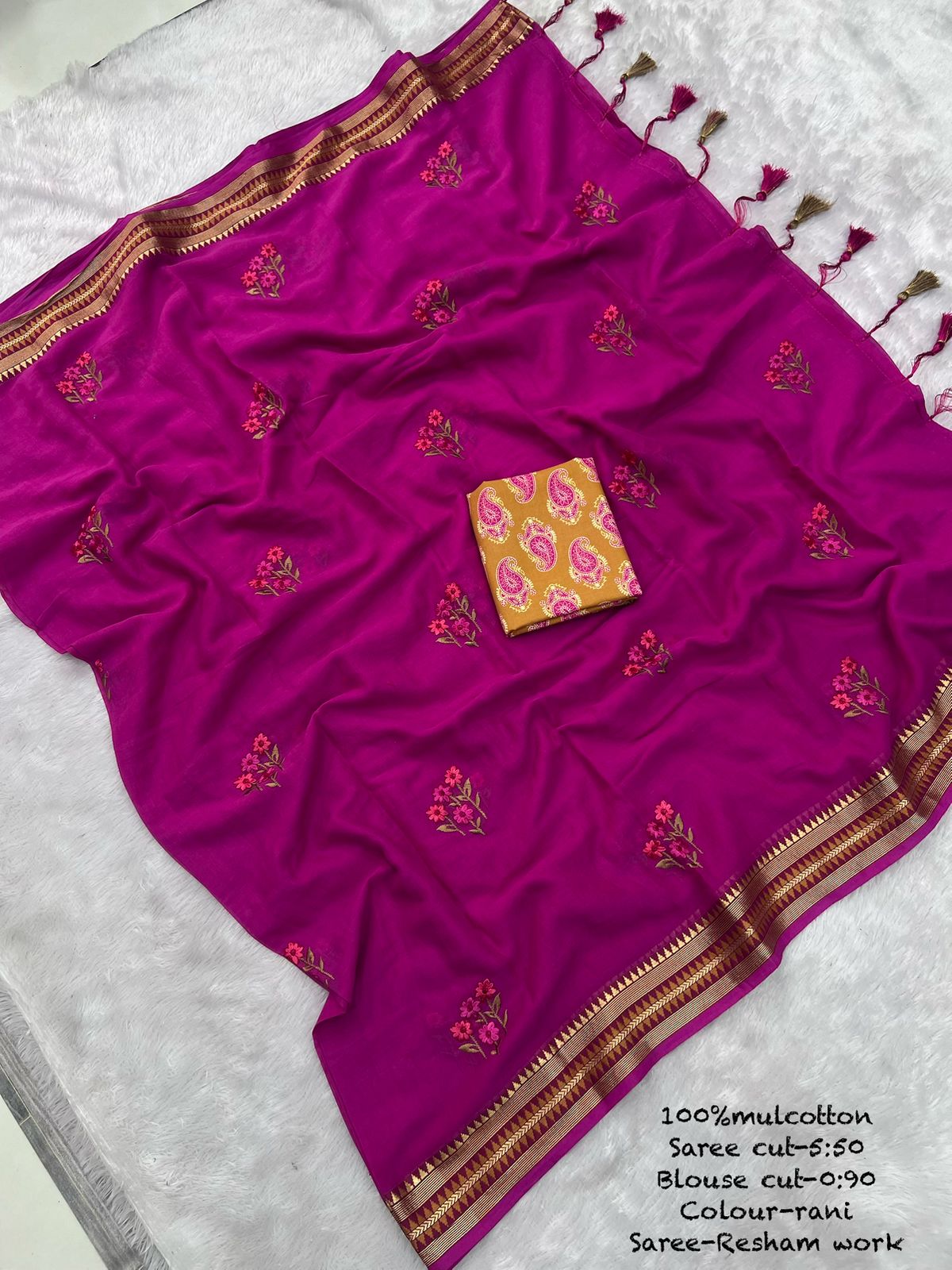 Mul Cotton Saree