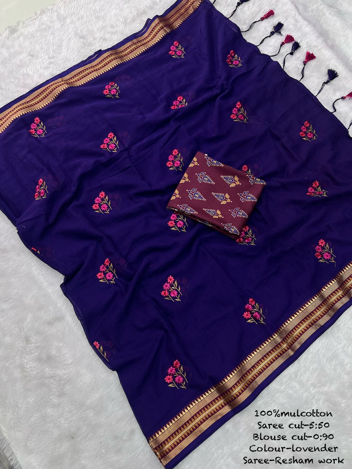 Mul Cotton Saree