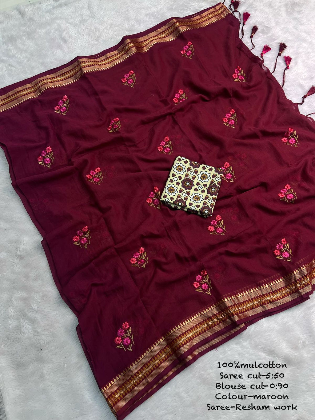 Mul Cotton Saree