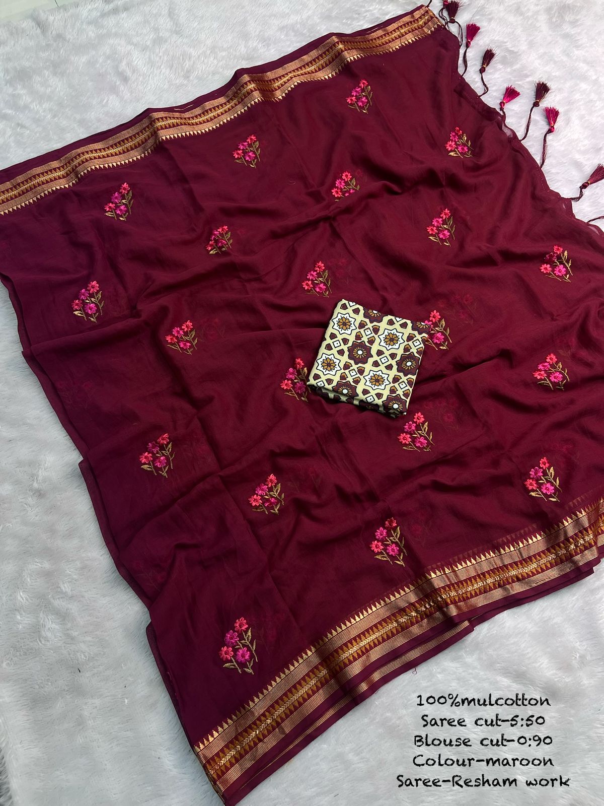 Mul Cotton Saree