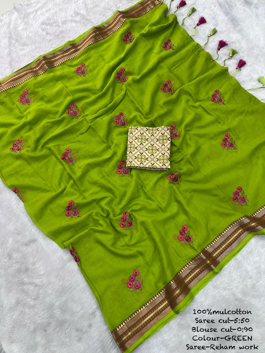 Mul Cotton Saree