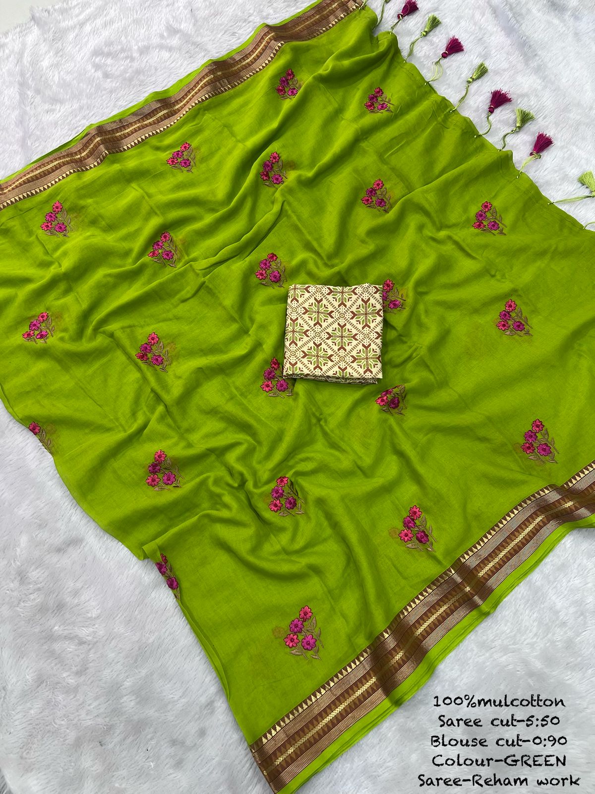 Mul Cotton Saree