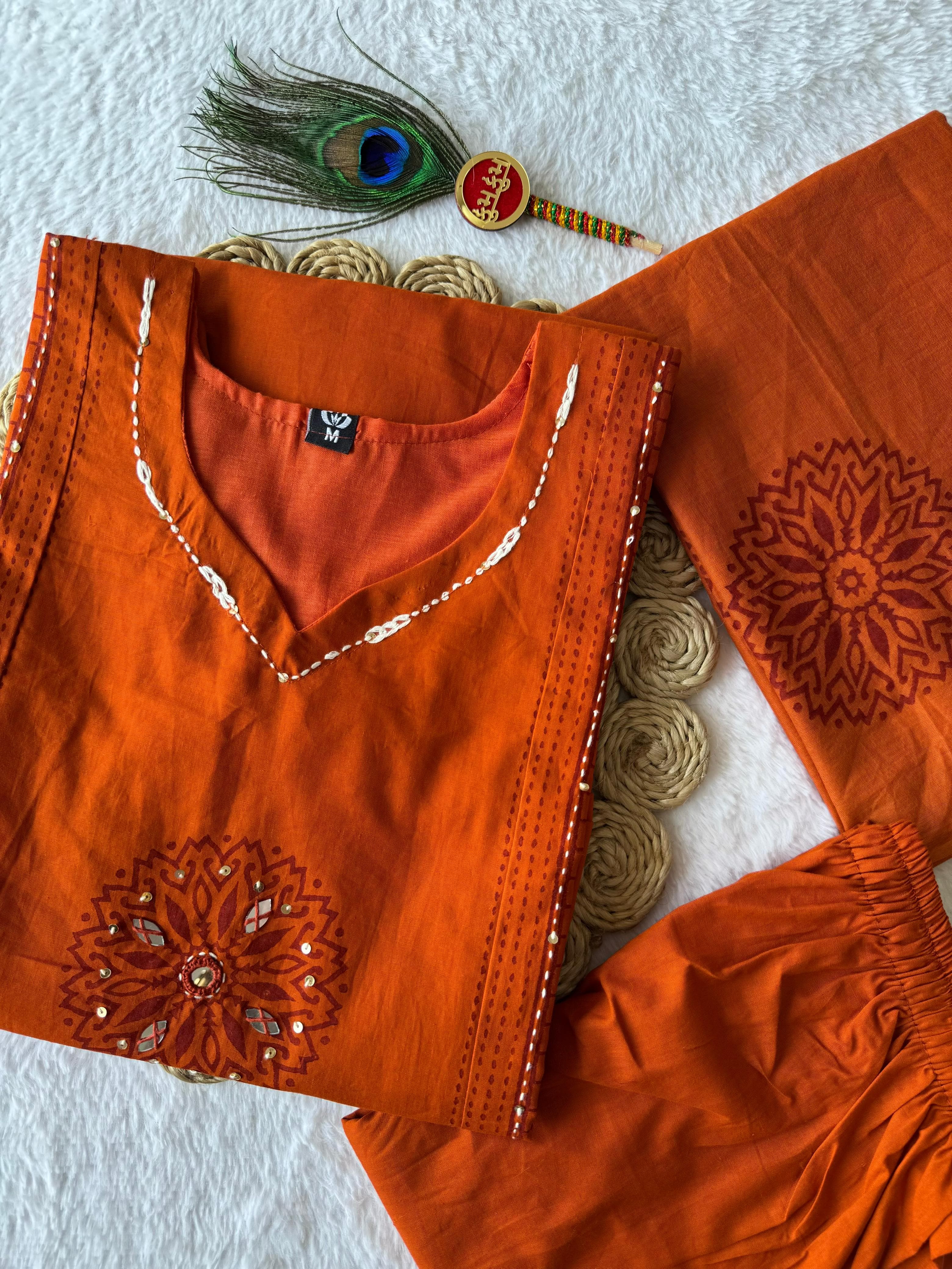 Mulmul Cotton Kurti Set
