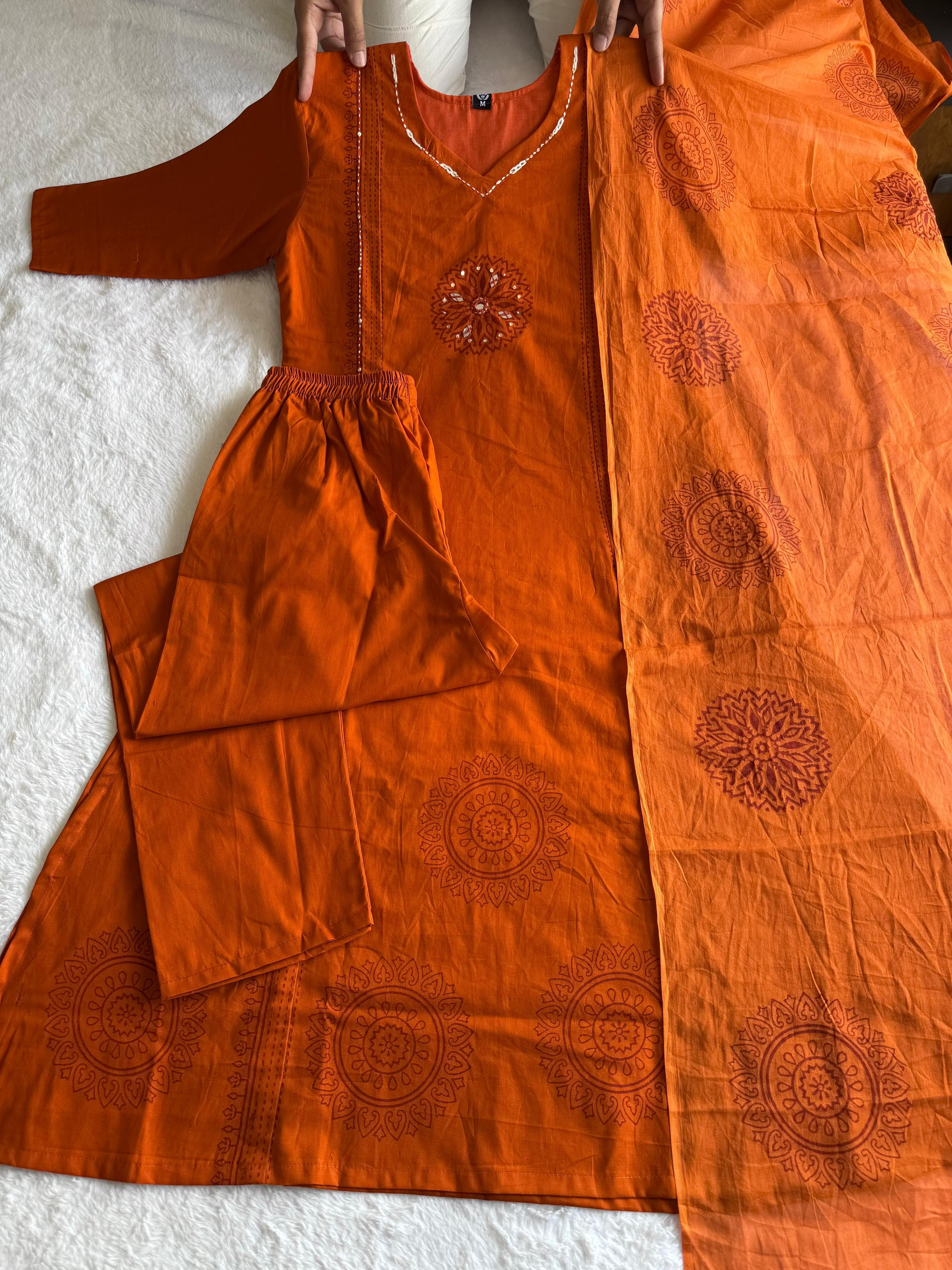 Mulmul Cotton Kurti Set
