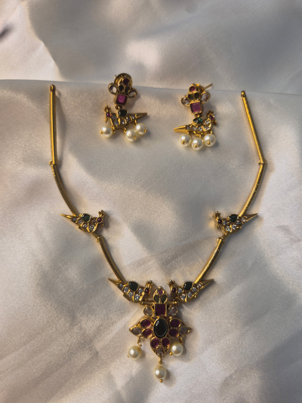 Temple Bird Necklace Set