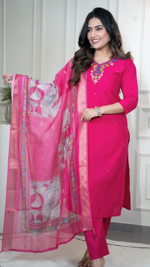 Roma Silk Kurti Set
