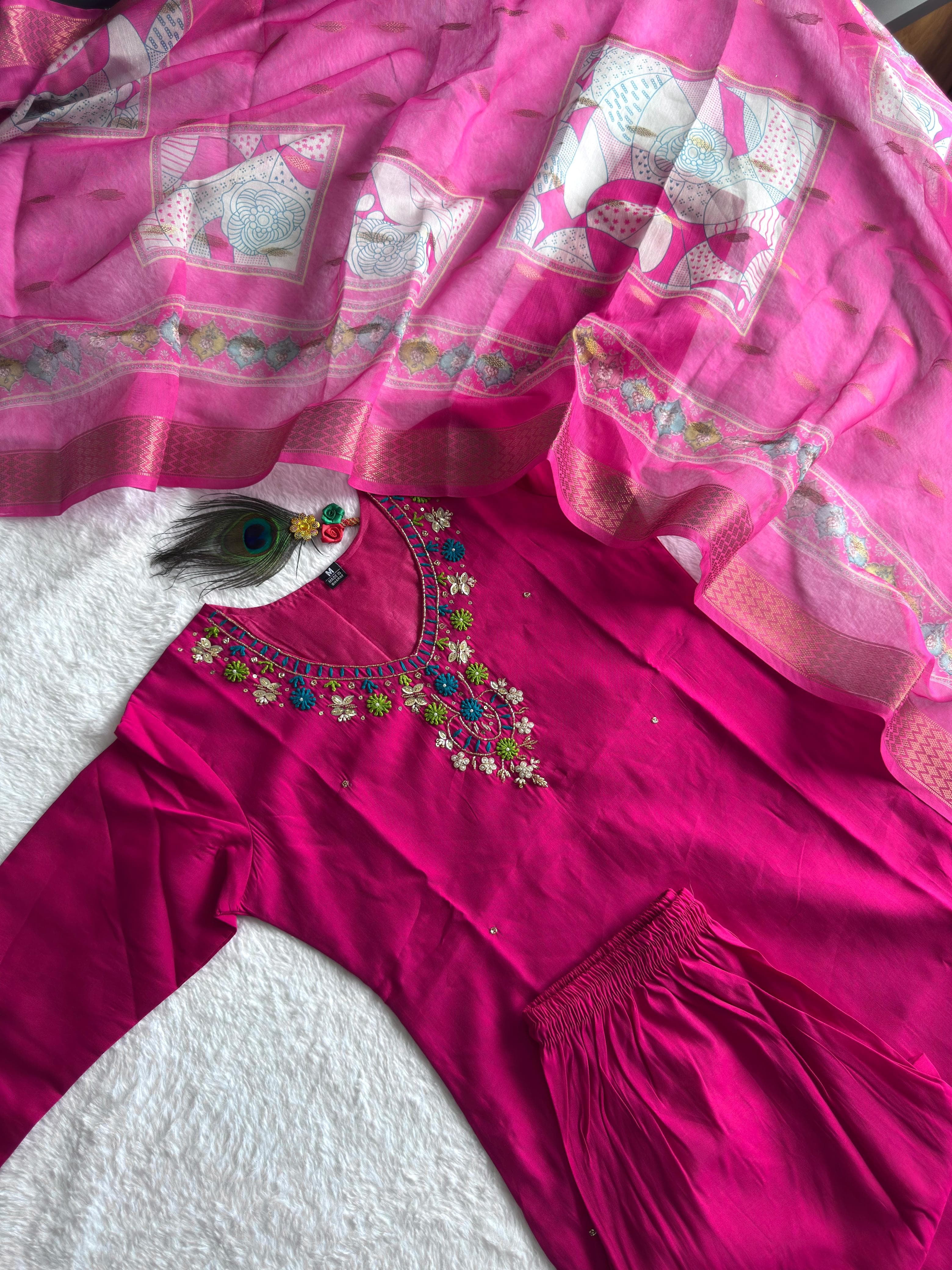 Roma Silk Kurti Set