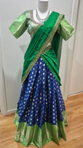 Semi Banarasi Lehenga with Work Blouse